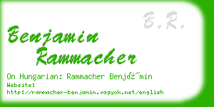 benjamin rammacher business card